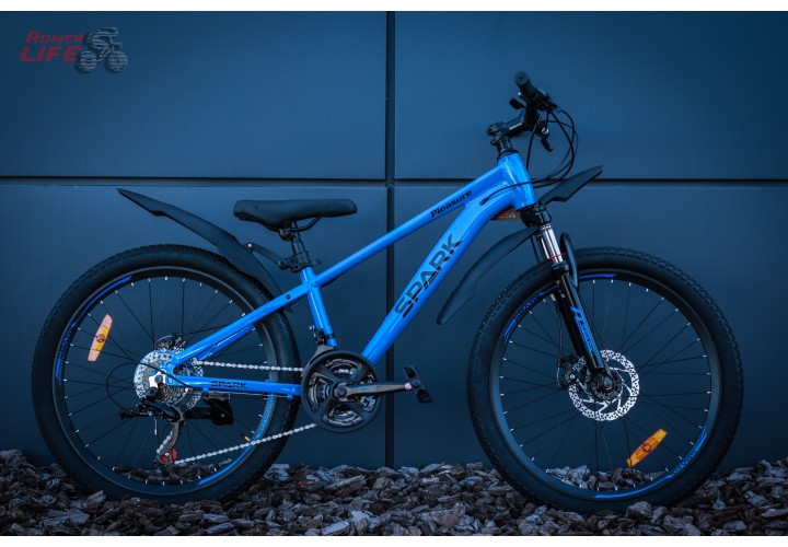 Велосипед SPARK PLEASURE (колеса - 24", алюмінієва рама - 12") син
