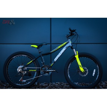 Велосипед SPARK MONTERO JR. (колеса - 24", алюмінієва рама - 12") чорний із сірим