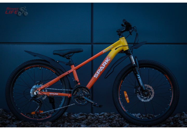 Велосипед SPARK PLEASURE (колеса - 24", алюмінієва рама - 12") помар-жовт