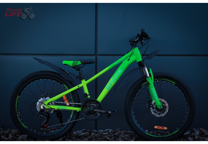 Велосипед SPARK PLEASURE (колеса - 24", алюмінієва рама - 11")  салат