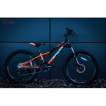 Велосипед SPARK MONTERO JR. (колеса - 24", алюмінієва рама - 11") оранжевий з чорним