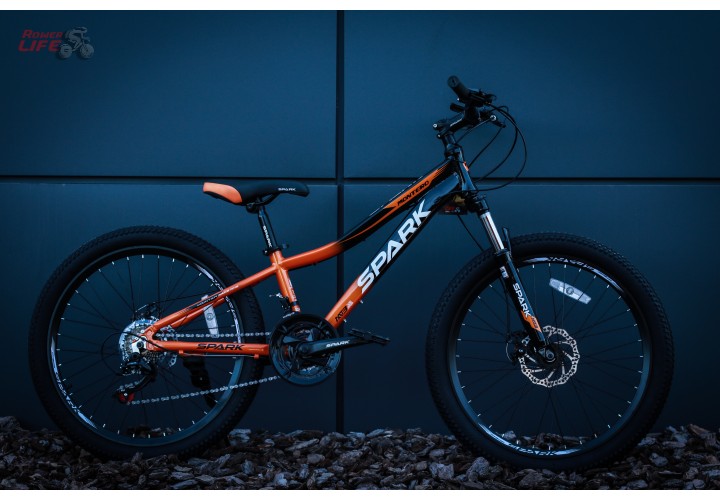 Велосипед SPARK MONTERO JR. (колеса - 24", алюмінієва рама - 11") оранжевий з чорним