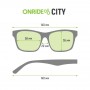 Очки ONRIDE City черные с дымчатыми линзами (17%) кат.3 с ТАС поляризацией, с техн. Anti Scratch