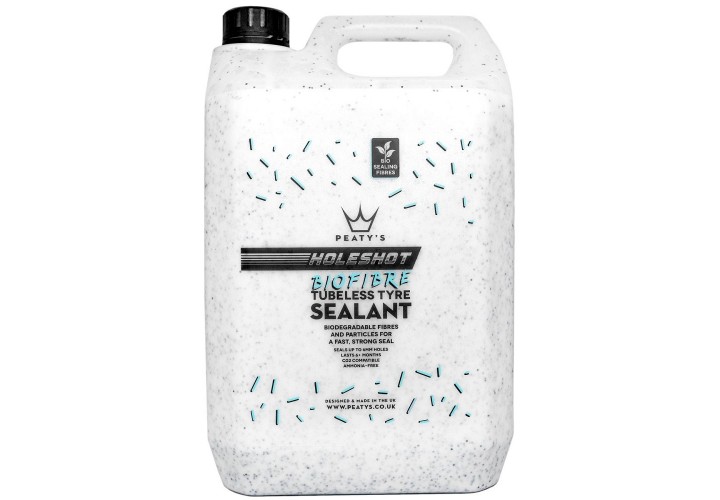 Герметик бескамерный Peaty's Holeshot BioFibre Tubeless Tyre Sealant, 25L