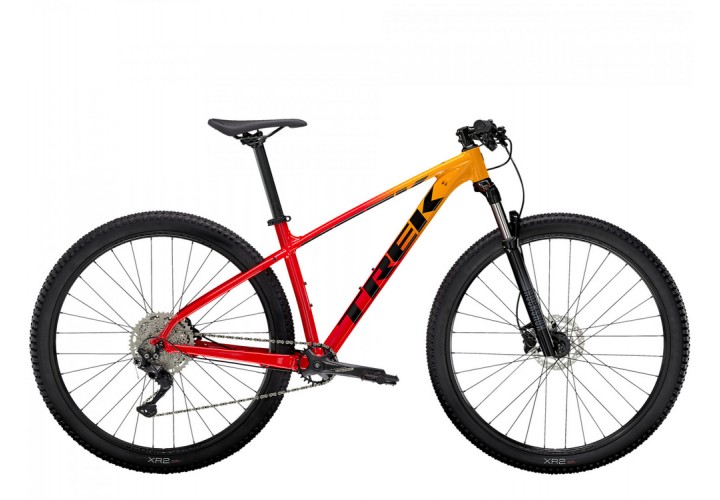 Велосипед Trek 2021 Marlin 7 Marigold to Radioactive Red Fade