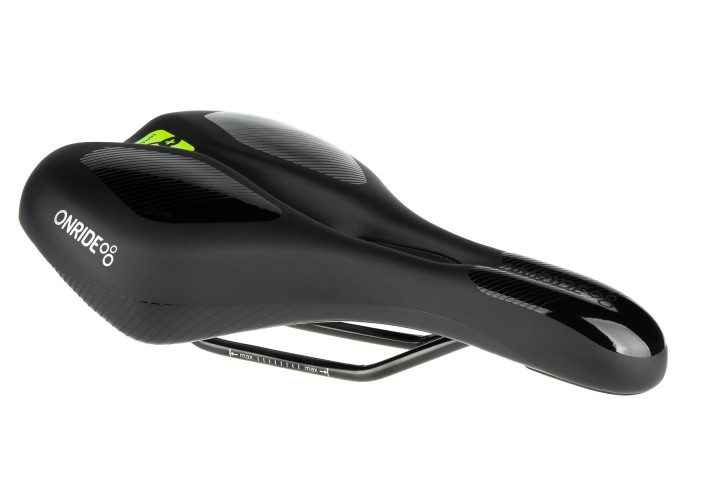 Седло ONRIDE Puffin, Comfort Plus стальные рамки черный 281х172мм