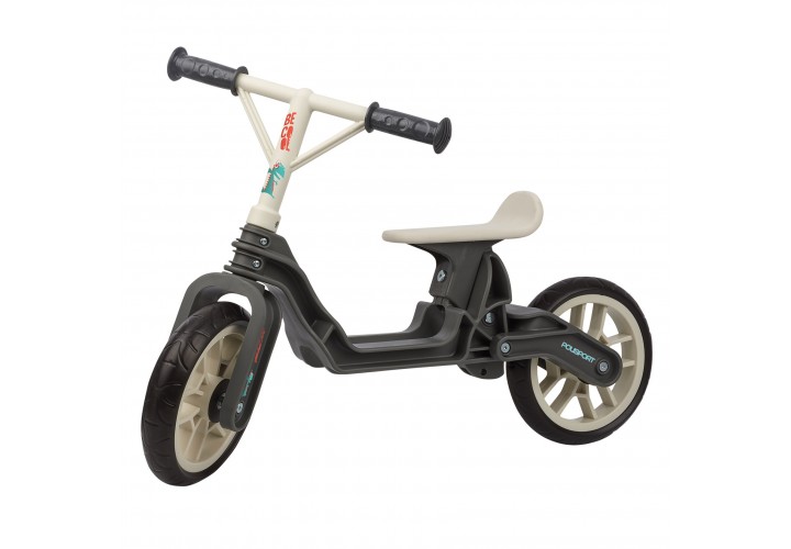 Беговел POLISPORT Balance Bike термопластиковый (2-5 лет) до 25 кг серый/кремовый